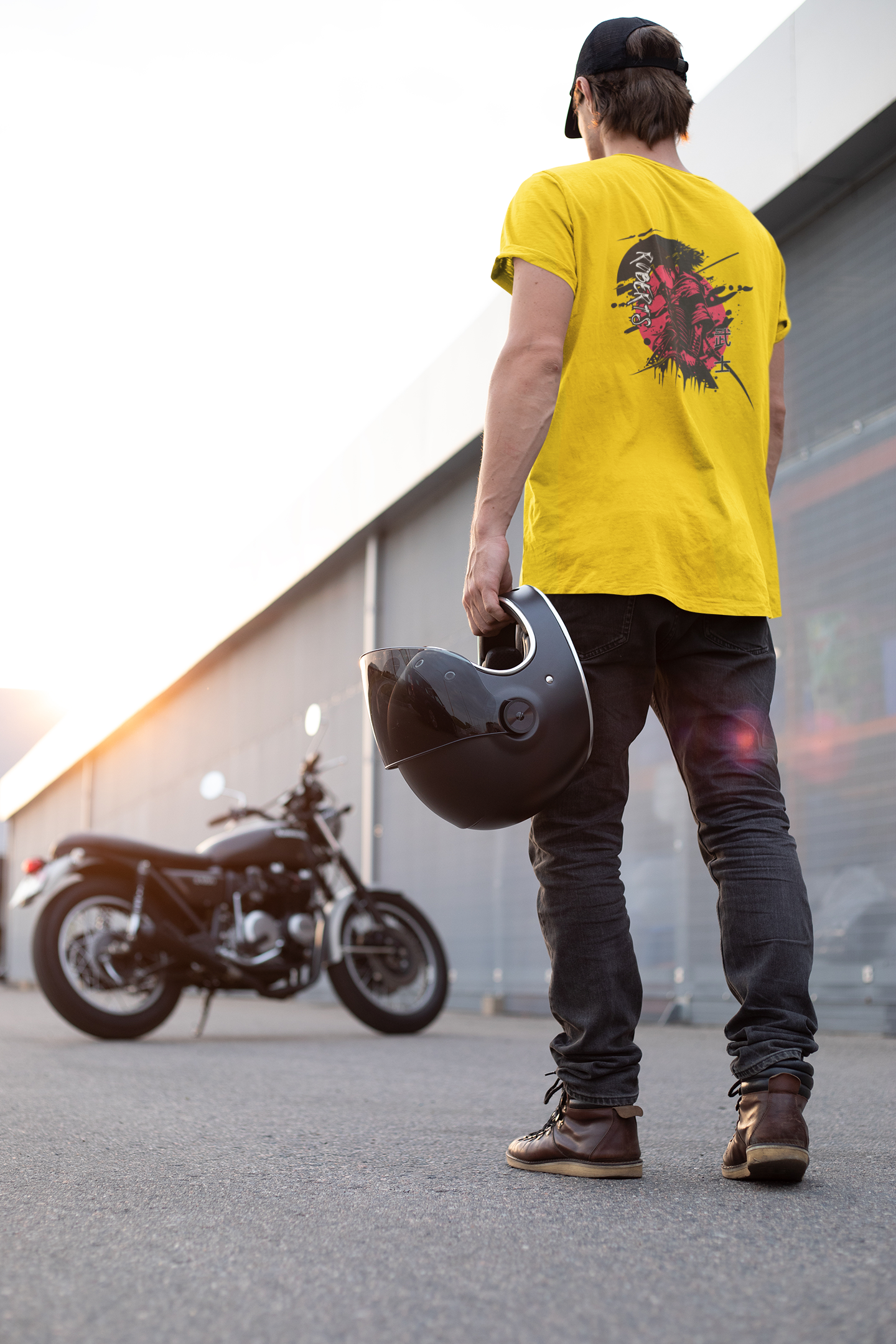 Roberts Samurai Warrior Japanese- unisex jersey t