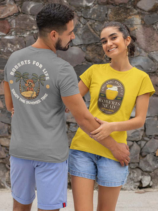 Roberts Shaka, retro vibes - 'Enjoy the Summer Time'  Unisex Jersey T
